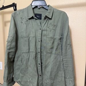 Rails Olive Button-Up Shirt